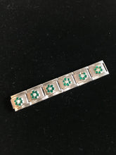 Load image into Gallery viewer, Italian Charm Bracelet, Birthstones, Flower in Rhinestones