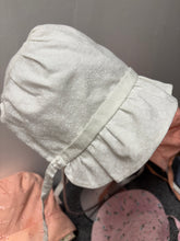 Load image into Gallery viewer, Baby Bonnets, White with Ruffled Brim