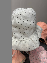Load image into Gallery viewer, Baby Bonnets, White with Ruffled Brim