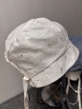 Load image into Gallery viewer, Baby Bonnets, White/Cream, Flat Brim