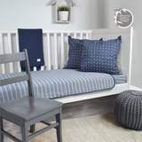 Load image into Gallery viewer, Bamboo, Crib Set, Navy Sticks, 3 piece