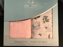 Load image into Gallery viewer, 2 Pack Swaddles, Plain and Printed - Aden and Anais