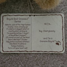 Load image into Gallery viewer, Boyds Bear, Kay, Cherrybeary