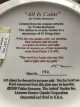 Load image into Gallery viewer, Trish Romance, Collectible Plates with Verse
