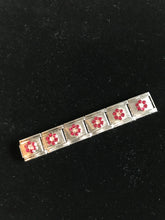 Load image into Gallery viewer, Italian Charm Bracelet, Birthstones, Flower in Rhinestones
