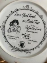 Load image into Gallery viewer, Su Eten, Love Goes Forth on Little Feet, Collector Plate
