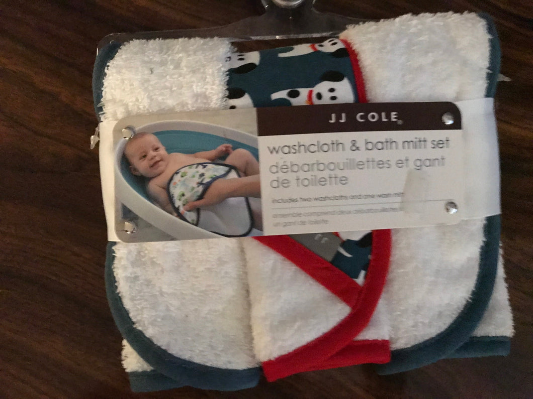 JJ Cole, Washcloth and Bath Mitt Set