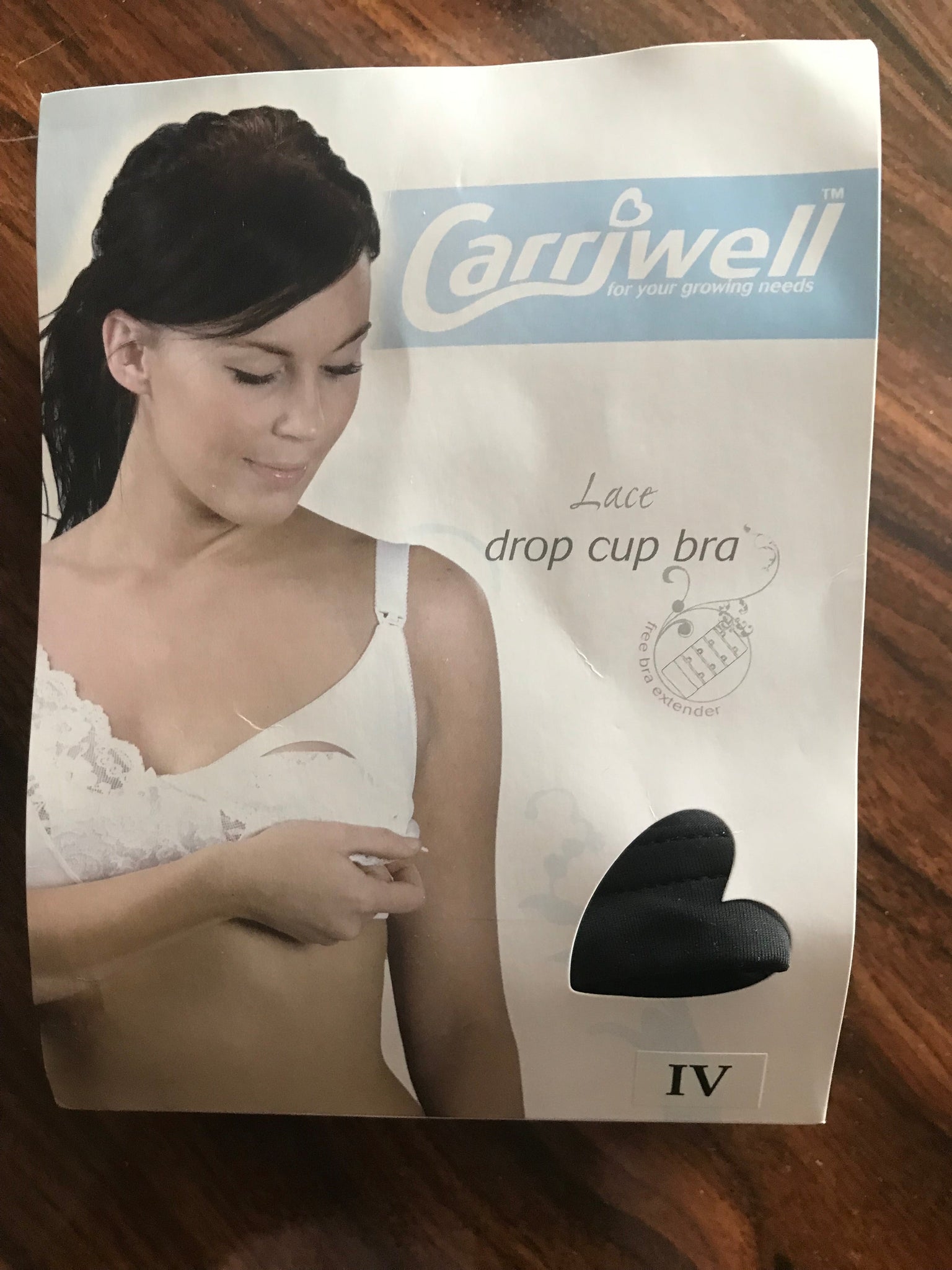 Carriwell Lace Drop Cup Bra Black