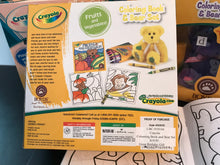 Load image into Gallery viewer, Boyds, Plush Bear, Crayons, Colouring Book
