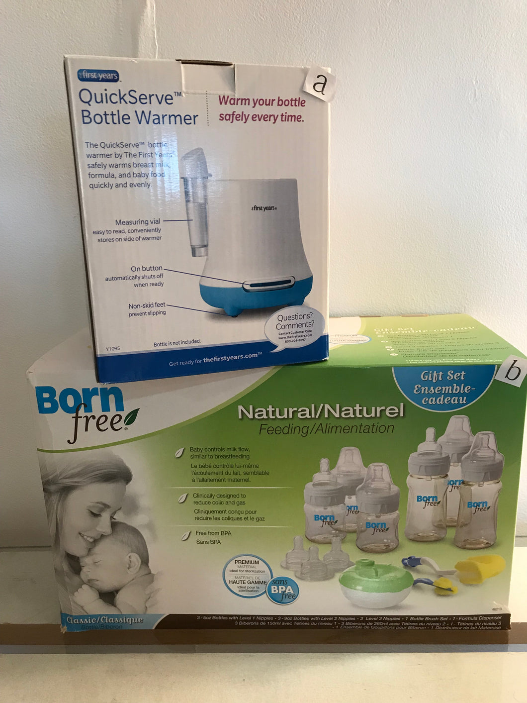 Baby Bottle Gift Set, Born Free