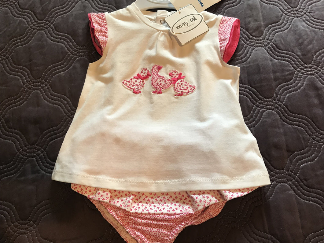 Top and Ruffled Diaper Cover