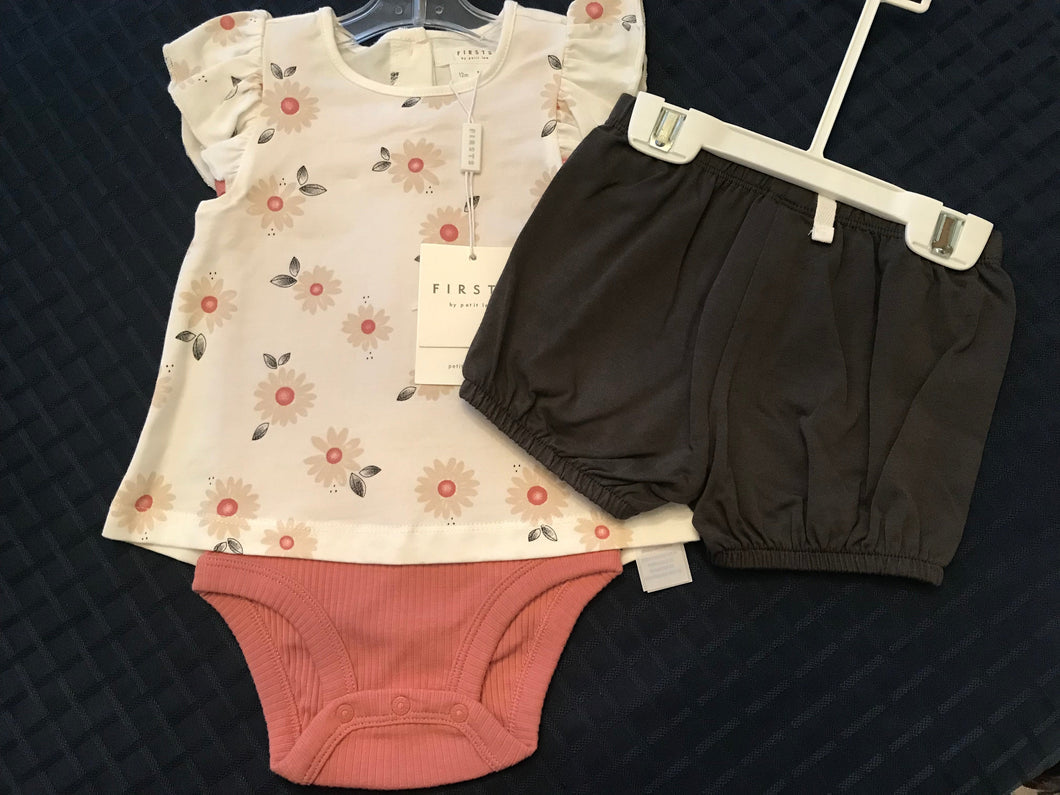 petit lem, Baby Girl, 3pc. Outfit