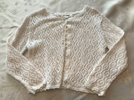 Sweater, Open Weave Crochet Knit