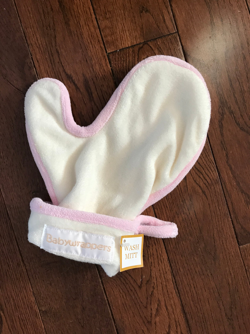 Pink Trimmed, Babywrappers, Bath Mitt