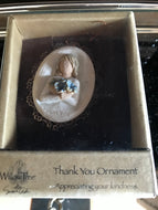 Willowtree, Ornaments, Metal Edged, Vintage