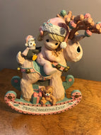 Precious Moments, Christmas, Reindeer, Snowman