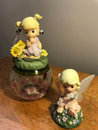 Precious Moments, Fairy w/Butterfly/Sunflower