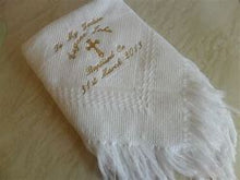 Load image into Gallery viewer, White Baby Shawl with Embroidery

